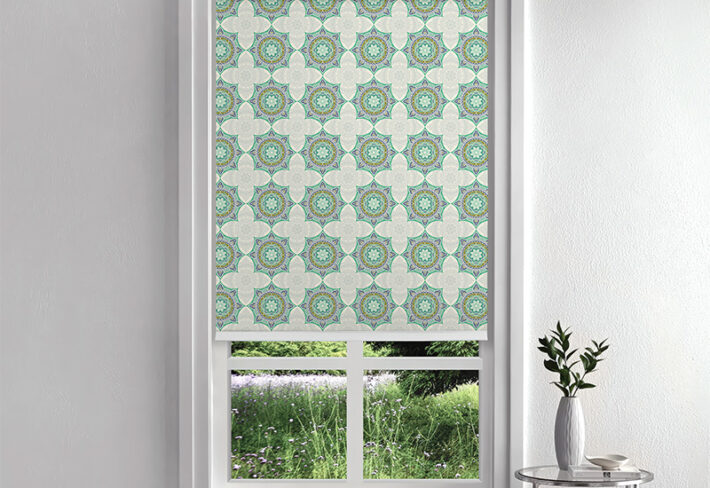 Green Mandala Inside Roller Blinds