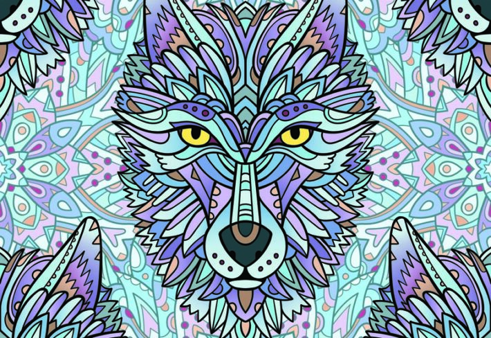 Wolf Art Roller Blinds