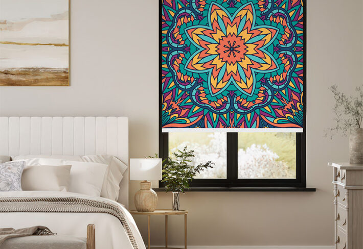 Meditative Mandala Art Outside Roller Blinds