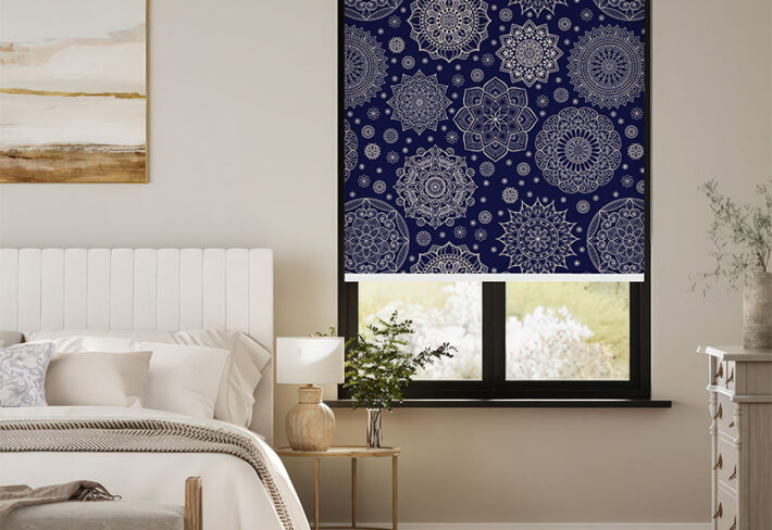 Serene Symmetry Mandala Art Outside Roller Blinds