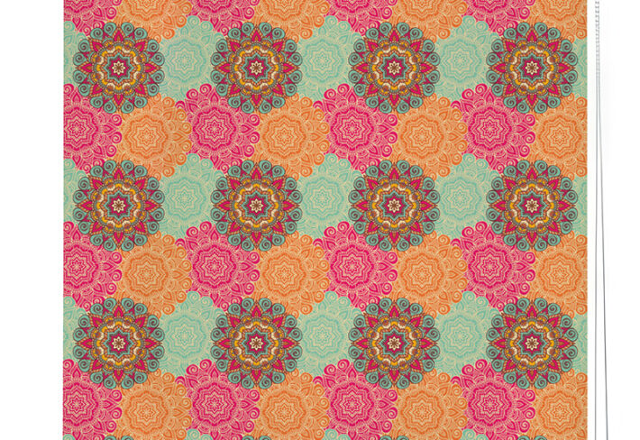 Multicolor Vibrant Mandala Roller Blinds