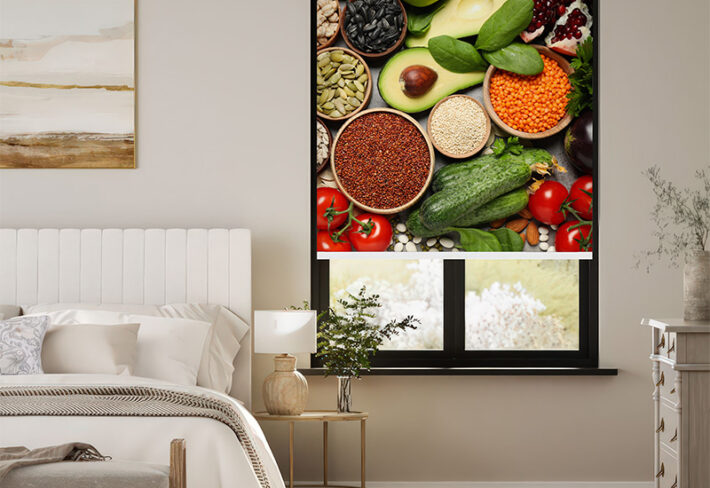 Veggies Food Design Outside Roller Blinds