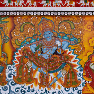 Kerala Mural Art Roller Blind