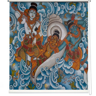 Ancient Kerala Mural Hues Roller Blind