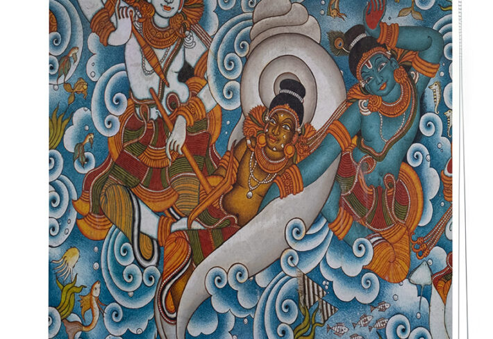Ancient Kerala Mural Hues Roller Blind