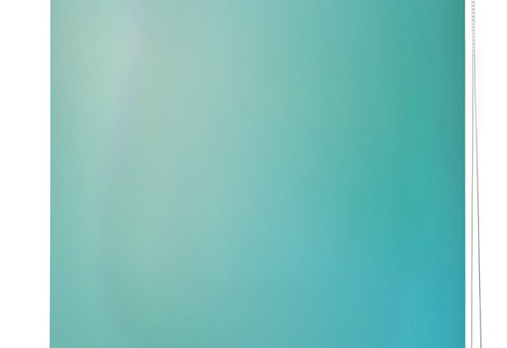 Simple Teal Blue Roller Blind