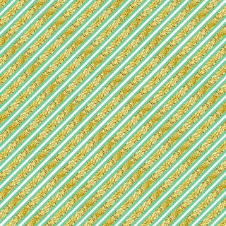 Modern Green-Gold Striped Design Roller Blinds