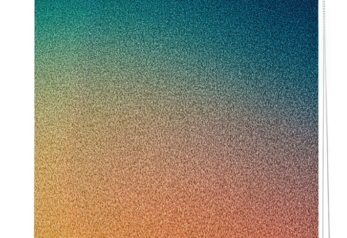 Teal Orange Gold Ombre Gradient Roller Blinds