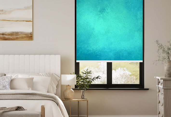 Artistic Aqua Wash outside roller blinds