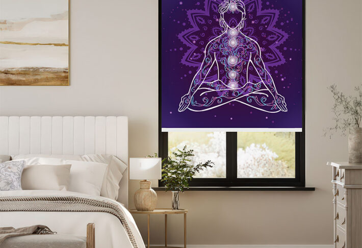 Chakra Meditation Design Outside Roller Blinds