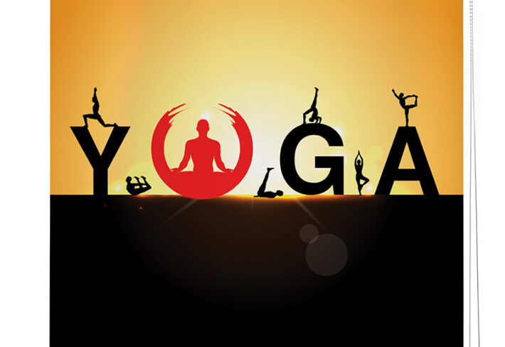 Yoga Theme Roller Blinds