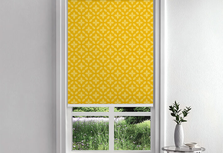Mustard Muse Inside Roller Blind