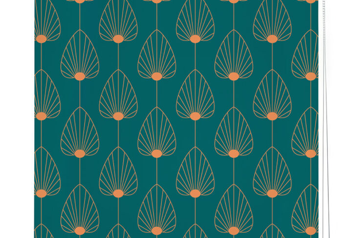 Art Deco Leaflines Roller Blind