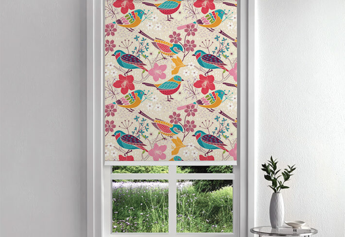 Chirping Garden Inside Roller Blind