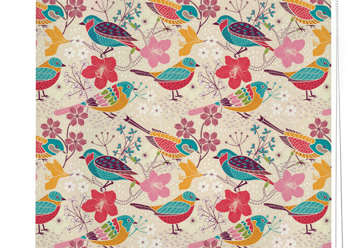 Chirping Garden Roller Blind