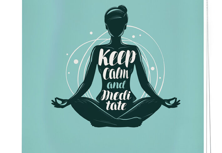 calm mind meditation roller blinds