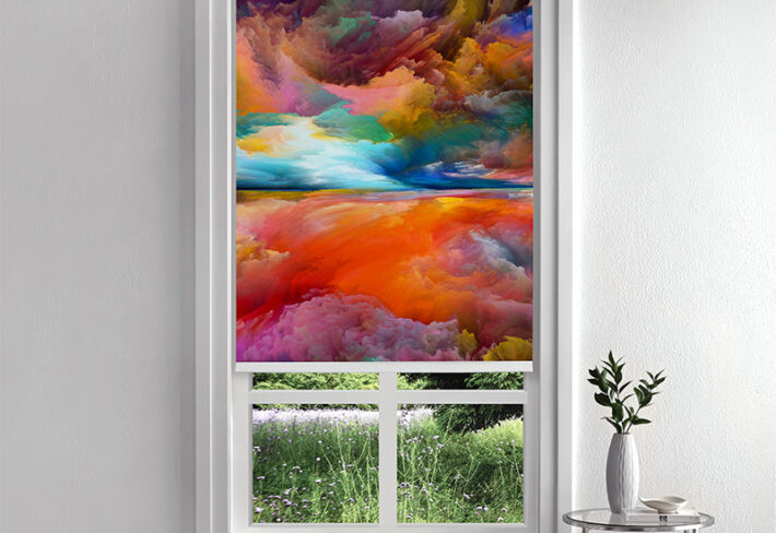Prismatic Twilight Inside Roller Blind