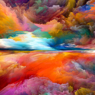 Prismatic Twilight Roller Blind