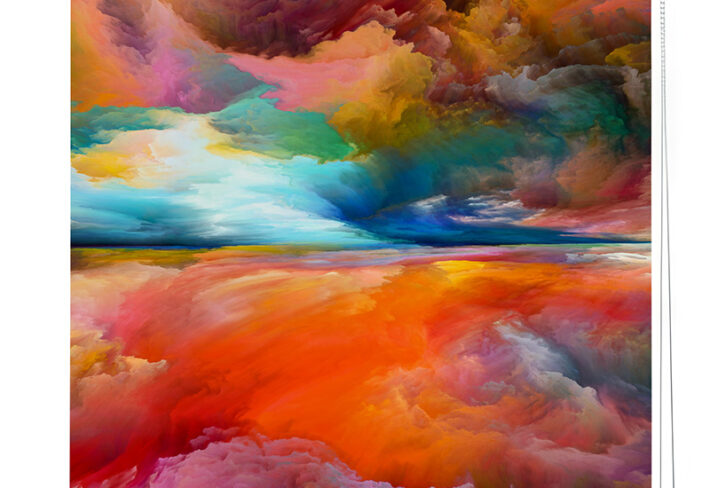 Prismatic Twilight Roller Blind