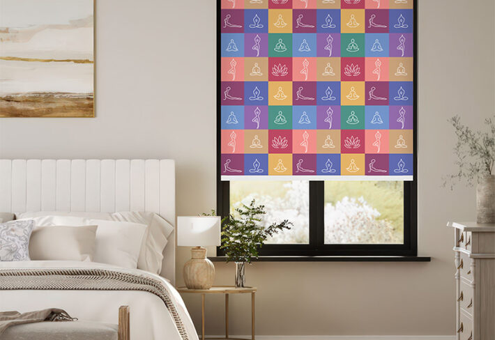 Peaceful Harmony Pattern Outside Roller Blind