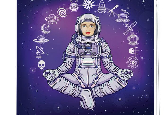 Cosmic Meditation Astronaut Roller Blinds
