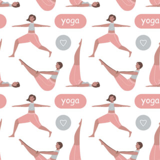 blush pink yoga pattern roller blinds
