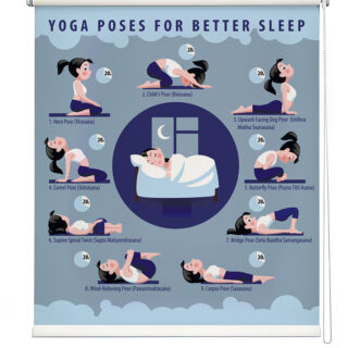 Relaxing Sleep Yoga Window Roller Blind