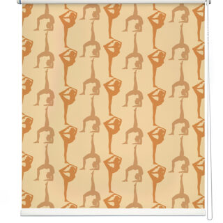 Abstract Yoga Figure Window Roller Blind