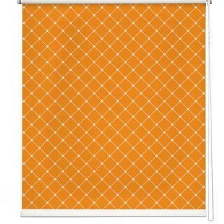 Tangerine Trellis Roller Blind