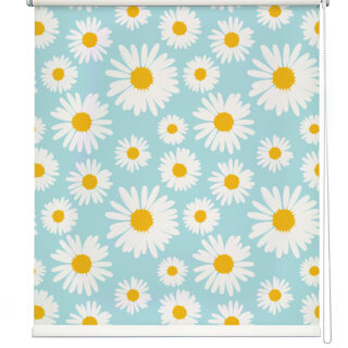 Modern Floral Daisy Print Roller Blind