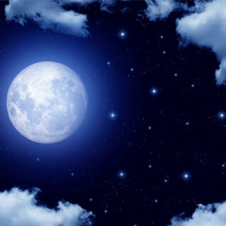 Midnight Moon Glow Roller Blind