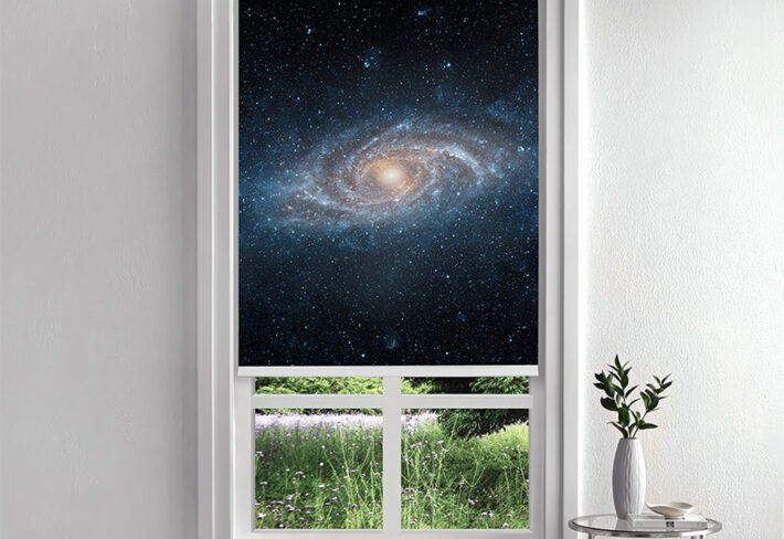Cosmic Vortex Inside Roller Blind