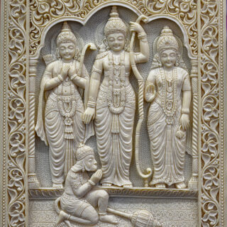 Divine Carving Reverence Pooja Room Roller Blind