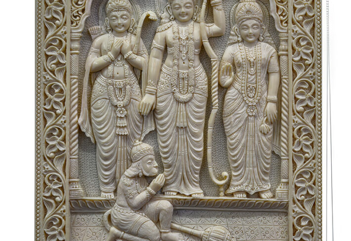 Divine Carving Reverence Pooja Room Roller Blind