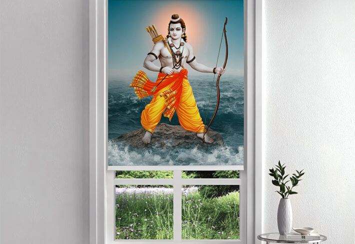 Bhagwan Shri Ram Pooja Room Inside Roller Blind