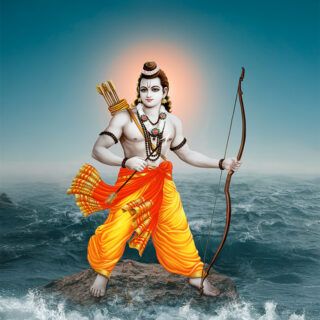 Bhagwan Shri Ram Pooja Room Roller Blind