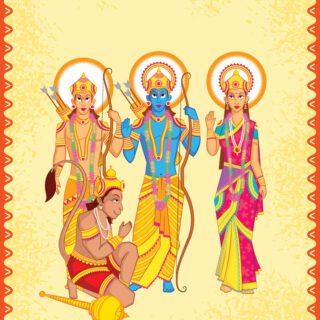 Ramayan Grace Pooja Room Roller Blind