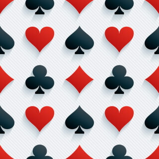 Card Suit Symphony Roller Blind