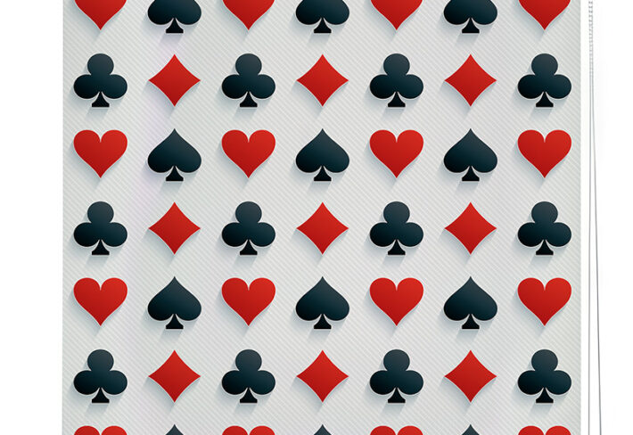 Card Suit Symphony Roller Blind