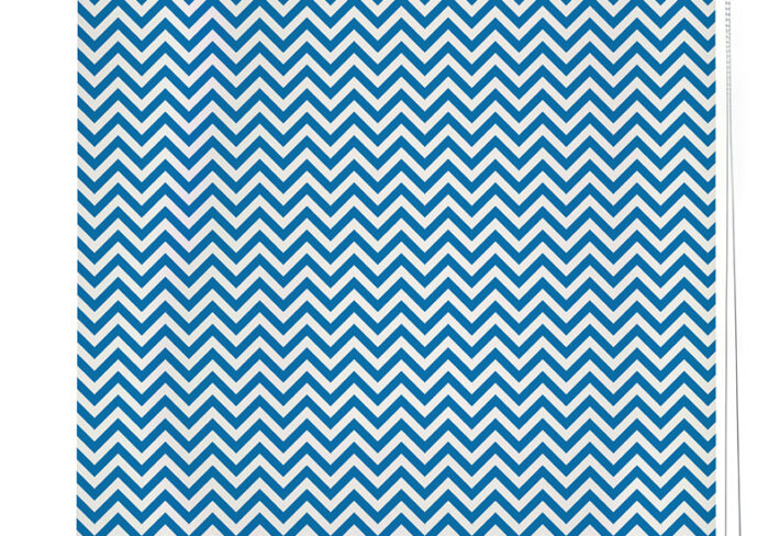 Versatile Blue Patterned Window Roller Blind