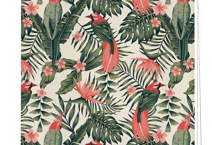 Soft Floral Veil Roller Blind