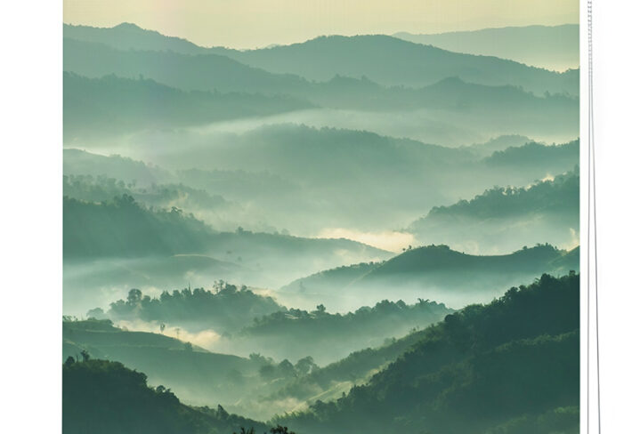 Misty Mountain Peaks Roller Blind