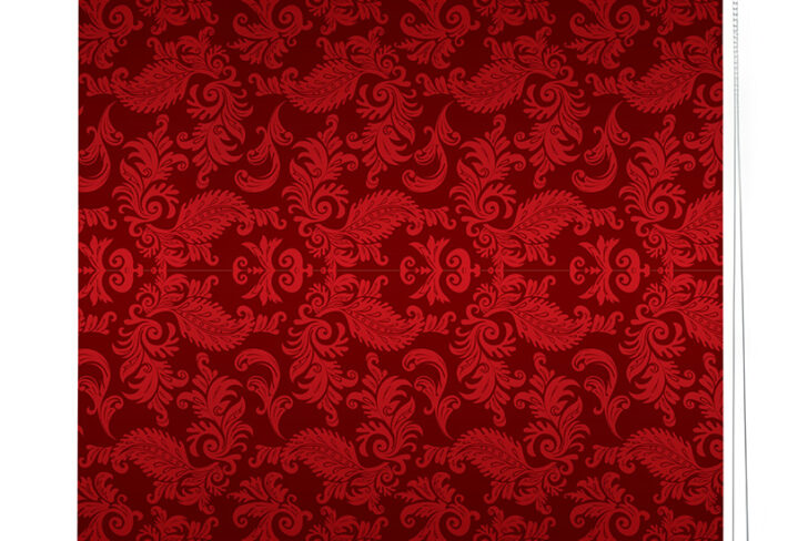 Vibrant Deep Red Pattern Blind