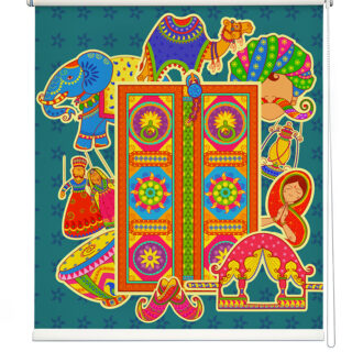 Rajasthan Theme Art Roller Blind