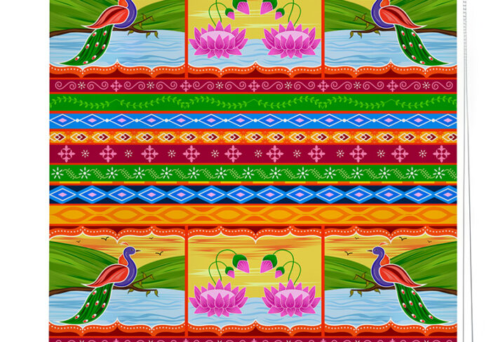 Beautiful Truck Art Style Roller Blind