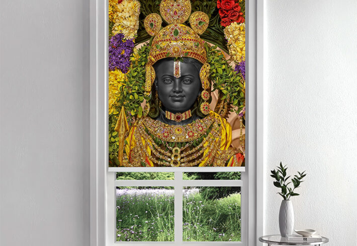 Ram Lalla Pooja Room Inside Roller Blind