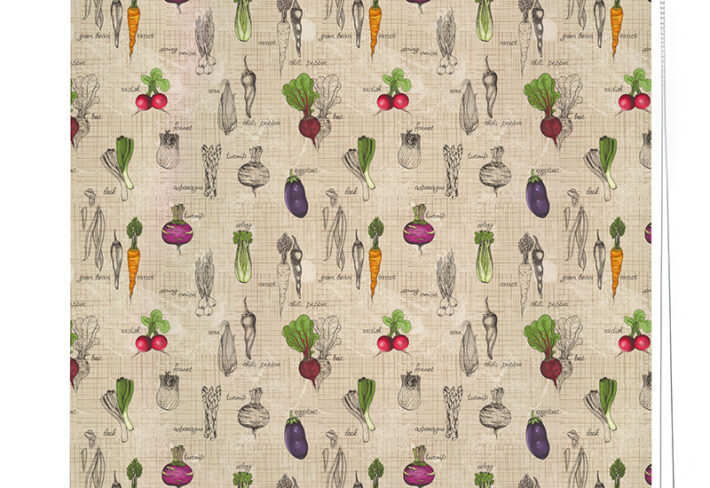 Illustrated Botanical Kitchen Roller Blind