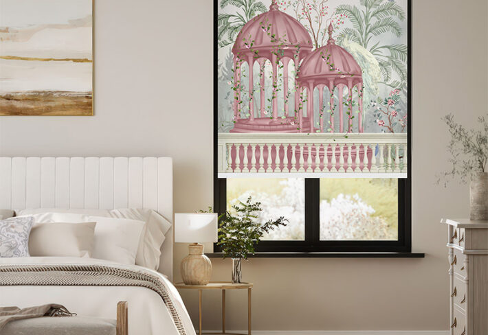 Traditional Indian Pattern Outside Roller Blind