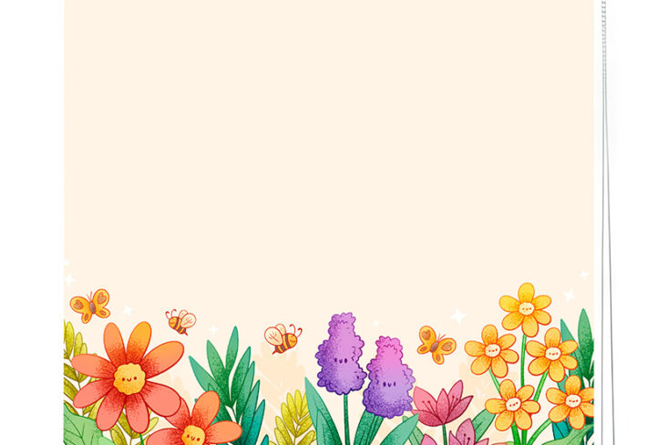 Whimsical Garden Roller Blind