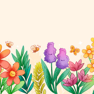 Whimsical Garden Roller Blinds